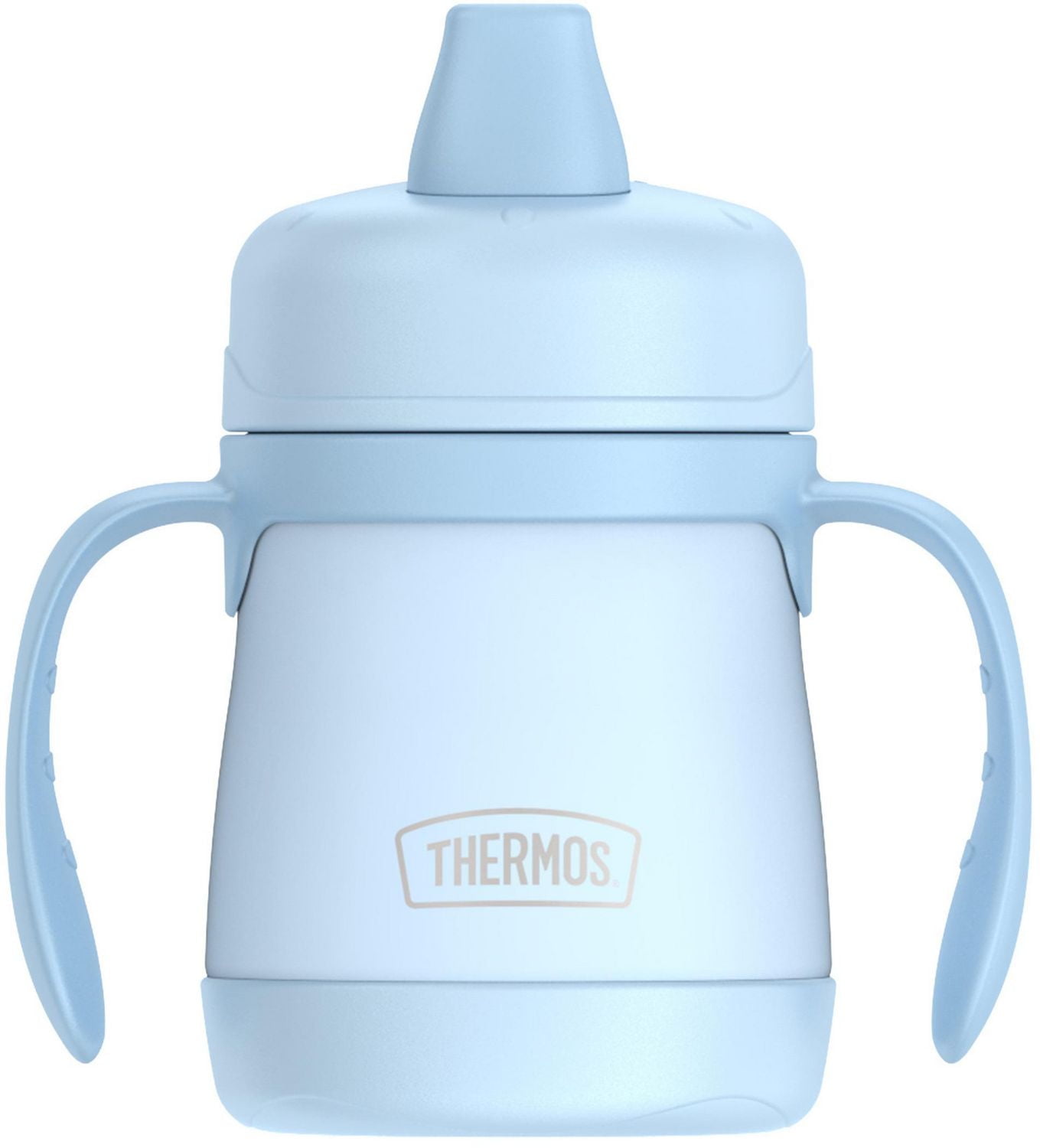 Thermos Kids 7 Oz Stainless Steel Sippy Cup with Handles Pastel Gray