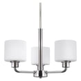thumbnail image 3 of Sea Gull Lighting 3128805EN3-962 Canfield - 100W Five Light Chandelier Brushed Nickel LED Brushed Nickel Finish with Etched/White Glass, 3 of 3