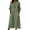 A-Green878, variant on Women's Button-Placket Shirt Dress Loose Errands-Day Midi Tunic Dress