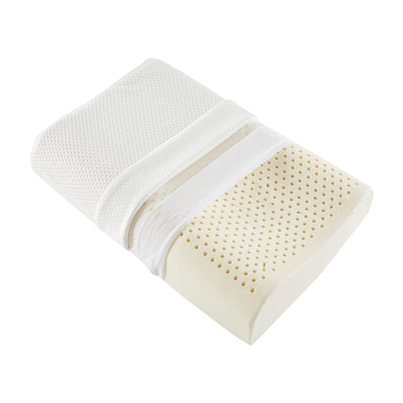 Almohada de látex, almohada ergonómica para dormir, almohada de cama con soporte cervical para el cuello, para dormir de lado, espalda y estómago 40cmx60cm