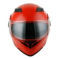 thumbnail image 3 of 1Storm Adult Motorcycle Modular Flip up Street Bike Full Face Dual Visor Helmet HB-B89CLS Glossy Red, 3 of 5