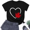 thumbnail image 2 of Camisas de Manga Corta para las Mujeres Impresión de Manga Corta Cuello Redondo, Camisa Casual de Poliéster para las Mujeres, Lavado de Manos, 2 of 6