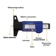 thumbnail image 3 of Regla Digital De Profundidad De La Banda De Rodadura Del Neumático De Alta Precisión Inspección Del Desgaste De Los Neumáticos Del Automóvil Calibrador Vernier Electrónico Yuarrent  TO004089-00, 3 of 4