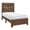 Rustic Brown, variant on Pemberly Row Farmhouse Asian Hardwood Twin Bed in White Finish