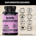 thumbnail image 2 of Nmn + Resveratrol Capsulas 99% + Betaína Hcl + Quercetina Extracto | Beyond Vitamins | Mononucleotido De Nicotinamida, Nad + | Semilla De Uva, Calcio - Vitaminas Mujer / Hombre - 60 Cáps, 2 of 6