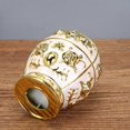 thumbnail image 3 of European Style Toothpick Can Press Toothpick Boxes Acrylic Toothpick Holder Creative Cotton Swabs Collection Boxes (Golden, White), 3 of 4