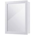 thumbnail image 3 of Topbuy Bathroom Mirror Cabinet Two Shelves Adjustable Storage Cupboard White, 3 of 6