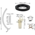 thumbnail image 3 of Yazoeia 34122 RV Vacuum Breaker Toilet Water Valve Kit Replacement for Style Lite Plus II with Hose Clamp CJC912-194573, 3 of 6