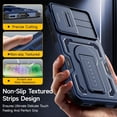 thumbnail image 2 of for Samsung Galaxy A36 5G/A56 5G Case with 2 Pack Screen Protector, Upgrade Slide Camera Cover & Kickstand, Lanyard Strap, Military Grade Shockproof Heavy Duty Robust Bumper Phone Case, Blue, 2 of 9