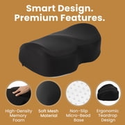Everlasting Comfort Memory Foam Under Desk Foot Rest for Office and Gaming Setups