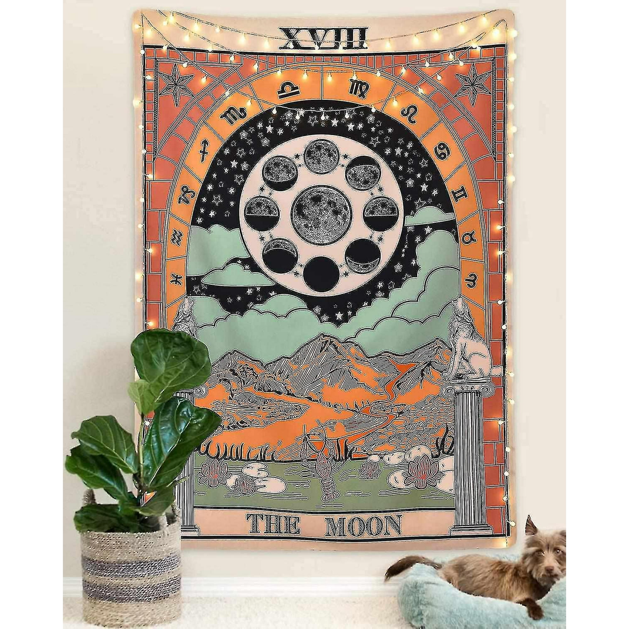 Tarot Tapestry The Moon Tapestry The Stars Tapestry Moon Tarot Tapestry Walmart