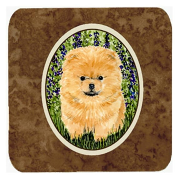 Pomeranian Foam Coasters, Set - 4