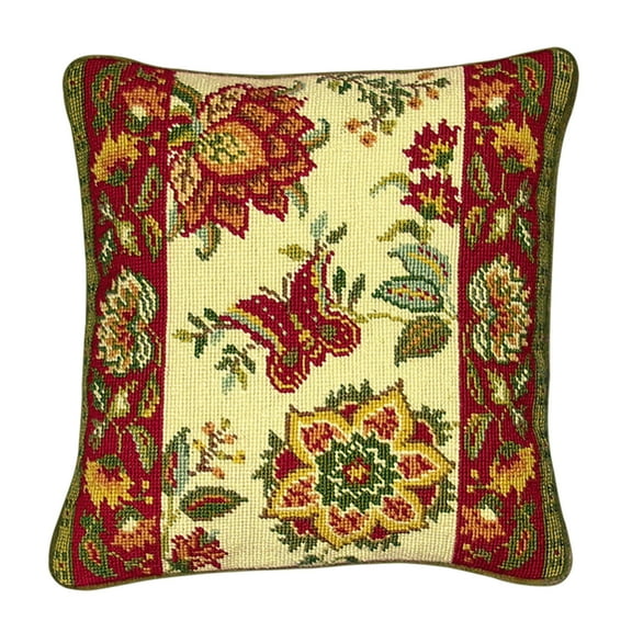 Colonial Williamsburg Tracery Needlepoint Accent Pillow