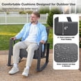 thumbnail image 5 of COMLAX FIELD Outdoor Rocking Chairs Set, 3-Piece Patio Furniture Set with Thick Cushions, Outdoor Conversation Bistro Set, 5 of 8