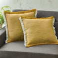 thumbnail image 5 of Better Homes & Gardens 20" x 20" Yellow Cotton Decorative Pillows (2 Count), 5 of 5