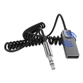 thumbnail image 1 of Receptor Usb Bluetooth 5.1 Para El Coche Con Toma Aux De 3.5 Gris, 1 of 5