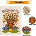 thumbnail image 4 of Happy Thanksgiving Turkey Garden Flag Tree of Life Pumpkin Thanksgiving Flags Banners 12.5x18 Inch Burlap Vertical Double Sided Design Outside Decoration Small Sign, 4 of 5