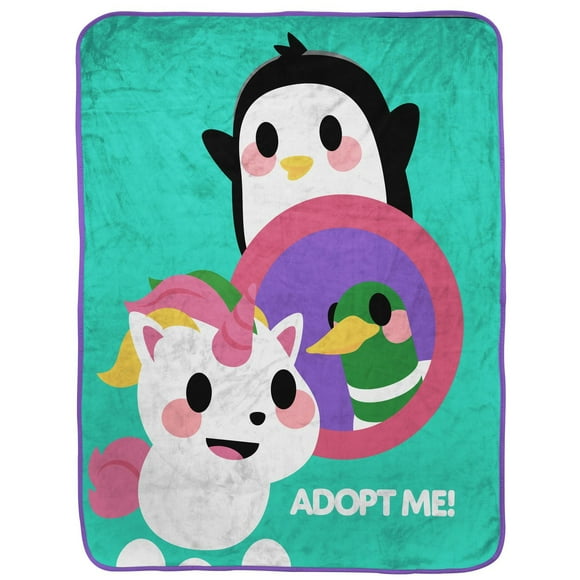 Adopt Me! Coucou Jeté en Molleton Toucher Soie pour Enfants, 100 % Polyester