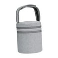 thumbnail image 3 of Bolsa para guardar botellas, portabotellas compacto, soporte para hervidor, calentador y bolsa térmica para gimnasio, senderismo, viajes y caminatas. Gris, 3 of 8