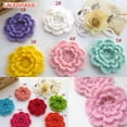 thumbnail image 1 of 15PCS/lot Handmade woolen Yarn Crochet Knitted Flower applique Patchwork DIY needlework sewing accessories Cloth paste 482, 1 of 1