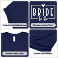 thumbnail image 5 of Bride to be T Shirt Bachelorette Party Gift Women White Graphic Tee, 5 of 6