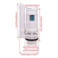 thumbnail image 3 of BQLZR Toilet Bottom Inlet Fill Valve Split Push Button Dual Flush Cistern Syphon 18cm, 3 of 3