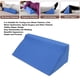 thumbnail image 4 of Almohada de Cuña para el cuero lateral, almohada de cuña inclinada de cuero pu con cremallera oculta para adultos, para dormir de lado, vientre de emparazo, color azul, 4 of 7