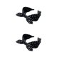 thumbnail image 1 of Qarigey Las bandas para el cabello absorbentes del sudor para mujeres se mantienen frescas y elegantes durante los entrenamientos Accesorios Negro 2Conjunto, 1 of 6