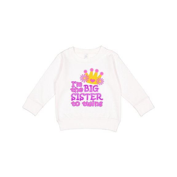 Inktastic I'm the Big Sister to Twins. Toddler Sweatshirt