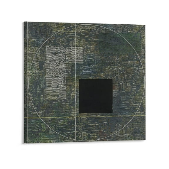 Jack Whitten Psychic Intersection Gifts Canvas Painting Poster Wall Art Decorative Picture Prints Modern Decor 28x28inch(70x70cm)