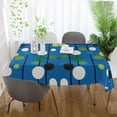 thumbnail image 3 of Yayeee Tablecloths 54" x 54" Rectangle Wrinkle Resistant Party Table Cover, Blue Abstract, 3 of 8