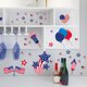 thumbnail image 1 of Dwarf Americans Independence Day PVC Frosted Stickers Children's Room Wall Stickers Wall Decoration Stickers, 1 of 7