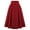 Red, variant on Vedolay Fringe Skirt Women's Plus Size Boho Floral Midi Skirt Split Ruffle Elastic High Waisted Casual Skirt,Red XL