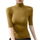 thumbnail image 2 of mfyjkho Tops Elegantes Para Mujer, Camiseta De Manga Media Con Hilo De Color Liso Para Mujer, Cierre De Cinturilla Y Capa Inferior Ajustada Elástica. Tops Para Hacer Ejercicio Xl, 2 of 7