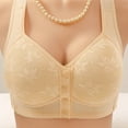 thumbnail image 2 of CHGBMOK Daisy Bras for Women Front Closure Bras Push Up Bra No Underwire Plus Size Front Button Bra, 2 of 8