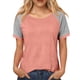 thumbnail image 5 of Camisas de Cuello de Tripulación de Manga Corta para las Mujeres Casual Cuello Redondo Top de Manga Corta Tejido Súper Suave para el Verano, 5 of 5