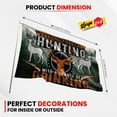thumbnail image 5 of Fun Flags Weekend Forecast Hunting With A Chance Of Drinking Flag - Durable and Weather Resistant Hunting Flags, Vibrant Color Country Banner, 3x5 Indoor And Outdoor Flag, 5 of 5