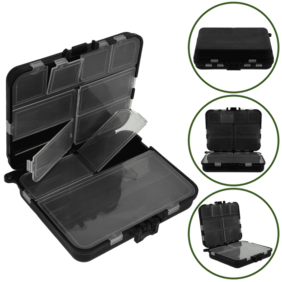 QIFULL Saltwater Tackle Fishing Tackle Kit Box Plastic Storage for Men 1Pack