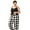Black And White, variant on ebukurty Plus Size Pajama Sets for Women 2 Piece Sleeveless V-neck Lounge Sets, Sizes 1XL-2XL/4XL