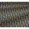 thumbnail image 4 of oneOone Cotton Jersey Dark Navy Blue Fabric Florals Craft Projects Decor Fabric Printed By The Yard 58 Inch Wide, 4 of 4