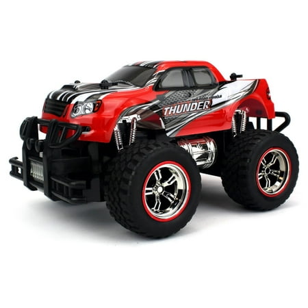 Mini V-Thunder Storm Remote Control RC Truck 1:18 Scale Size Off Road Series Ready To Run RTR (Colors May