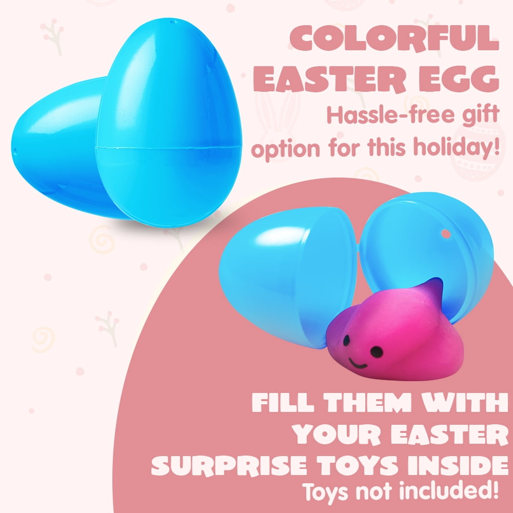 Joyfy 300 Pcs Easter Eggs, 2.3" Plastic Easter Eggs with 6 Pcs Golden Eggs Bulk, Empty Fillable for Easter Hunt Party Favor Basket Stuffers Filler Classroom Prize Supplies Decor