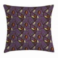 thumbnail image 1 of Cocoa Throw Pillow Cushion Cover, Cocoa Beans on Tree Branch with Leaf Woodland Seeds Forest Vibrant Exotic, Decorative Square Accent Pillow Case, 20 X 20 Inches, Chocolate Violet Green, by Ambesonne, 1 of 2