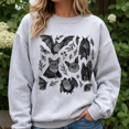 thumbnail image 5 of Halloween Shirt, Vintage Bat Illustration Sweatshirt, Gothic Nature Hoodie, Spooky Wildlife T-Shirt, Halloween Gift for Women, 5 of 9