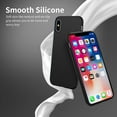 thumbnail image 3 of Designed for iPhone X Silicone Case, Protection Shockproof Dustproof Anti-Scratch Phone Case Cover for iPhone X, Liquid Silicone Phone Case (Black), 3 of 5