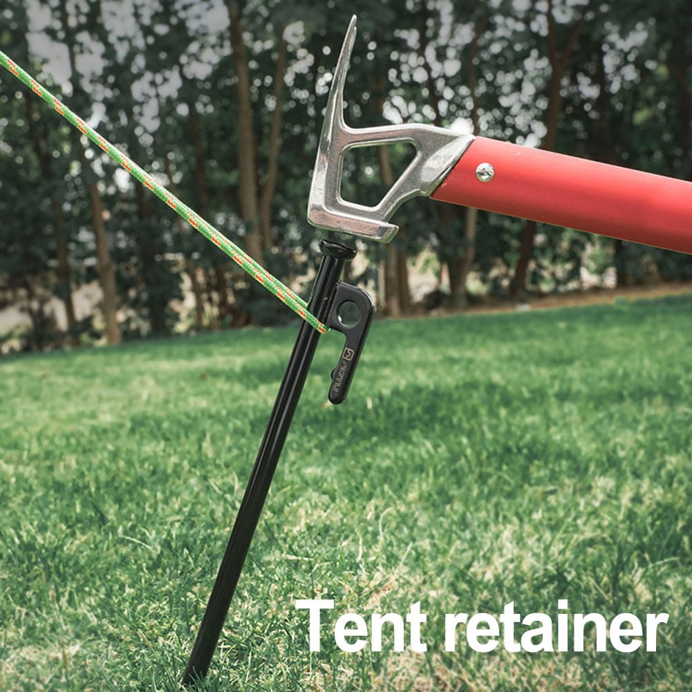 Sportact Camping Essentials,Heavy-Duty 30CM Camping Tent Stakes: Strong, Easy-Pull Design for Secure,Outdoor Sports