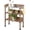 Brown, variant on Garden Potting Table Horticulture Potting Bench w/Storage Shelf W/Metal Tabletop w/Hook 3 Shelves Workstation Work Benches Station, Gray