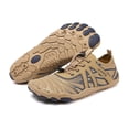 thumbnail image 3 of lnmuld Men Women Barefoot Shoes, Breathable Mesh Shoes for Water Yoga Fitness Hiking Color:Khaki,Size:5.5, 3 of 6