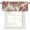 Green Red Beige, variant on Cardinal Bird Rod Pocket Curtain Valance, Winter Poinsettia Berry Pine Cones Floral Farmhouse Window Valance for Living Room, Bedroom, Kitchen 42"W x 12"L