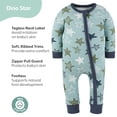 thumbnail image 3 of The Peanutshell Dino Star Baby Pajamas, Footless Baby Sleepers, Navy-Light Blue, 3T, 2-Pack, 3 of 6
